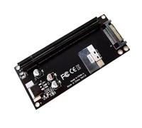 Carte d'extension SFF-8654 8i vers PCIe 4.0 x16 avec port d'alimentation SATA 15 broches compatible PCIe 3.0 et PCIe 2.0 sans pilote pour PC