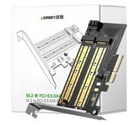 Carte d'extension SSD - UGREEN - CM302 - PCIe 3.0 - M.2 M-Key/B-Key - Vitesse 32 Gbit/s