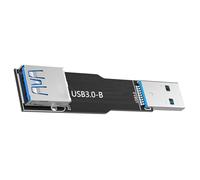 Carte d'extension USB 3.0 B type B mâle vers femelle pour connexion d'ordinateur et adaptateur à utiliser avec convertisseur USB large compatibilité