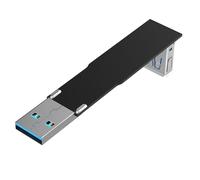 Carte d'extension USB 3.0 E de type E mâle vers femelle - Connexion et adaptation fiables à 90° - Carte adaptateur d'ordinateur USB 3.0-E