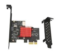 Carte d'extension USB 3.2 GEN2 de type E, adaptateur de panneau avant USB 10 Gbit/s compatible type E PCIE 3.0 2X interface carte d'extension pour Win8 pour Win10 (contrôle principal ASM3142)