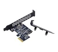 Carte d'extension USB 3.2 PCIE Express SATA 2 ports ASM1042A | Carte riser de type E 5 Gbit/s, port USB 3.2 + Type-C + avant Type-E + 19/20 broches pour WINXP/WIN7/8/10/11/LINUX/MAC10.4