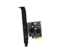 Carte D'Extension Vidéo PCI-E X4 Vers Type-C, Compatible DP Video Desktop, Port USB 3.2 10G TYPE-C, Carte Adaptateur pour Moniteur et Station