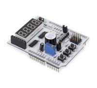 Whadda Shield WPSH209 multi‑fonctions Arduino – Affichage 4 chiffres, LEDs SMD – Noir
