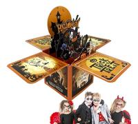 Carte D'Halloween Rigolote - Cartes D'Halloween Effrayantes - Cartes Pop-Up Magnifiques pour Garçons Filles Amis Femme Mari Famille Adultes