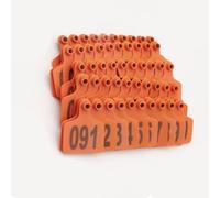 Carte d'identification du bétail, Étiquettes auriculaires avec plages de numéros for le bétail multicolores(Oranje,No.101-200)