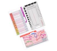 Carte d'instructions d'interprétation en 3 parties pour l'interprétation ECG pour la surveillance de la santé cardiaque Format de poche, règle à 7 niveaux, règle en acrylique