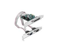Carte d'Interface DeLOCK 90413 PCIe 1.1, Ports Parallèle et Série RS-232, FIFO 256 o, Compatible Windows, Température de Fonctionnement -40°C à 85°C