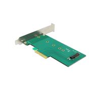 Carte d'Interface Interne DeLOCK 89472 PCIe vers M.2, Transfert 39 Gbit/s, Compatible Windows 7/8/8.1/10 & Linux, avec Crochets d'Élévation