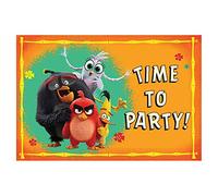 Carte d'invitation « Angry Birds » Orange Party 8 carats