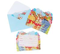 Carte D'invitation De Fête Mouse,Enveloppe De Carte Princesse Avengers La Reine Des Neiges,Fournitures De Fête D'anniversaire Pour Enfants,Réception-Cadeau Pour Bébé - Type Winnie-6 Pcs