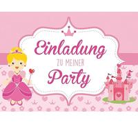 Carte d'invitation - Princesse - 10,5 x 14,5 cm