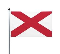 Carte D'Irlande Du Nord, Croix De Saint-Patrick Bannières 90X150Cm Double Face Avec Œillets Décoration Bannière Drapeaux Pour Toutes Les Saisons Événement Vacances