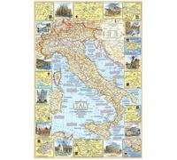 Carte d'Italie pour voyageurs de 1970