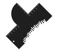 Carte d'optimiseur de coiffeur | Gabarit de guidage de coiffure avec indicateurs de mesure | Cartes de compactage des racines des cheveux | Pour salon de coiffure, salon de coiffure et voyage