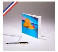 Carte double All you need is love créée et imprimée en France sur papier certifié PEFC - Mer et cœur G