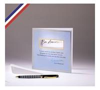 Carte double Carnet de poésie créée et imprimée en France - Bon Anniversaire ! Guy de Maupassant G