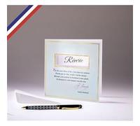 Carte double Carnet de poésie créée et imprimée en France - Rêverie - Arthur Rimbaud G