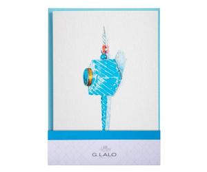 CARTE DOUBLE + ENVELOPPE C6 ENCRE&PLUME, SOUS SACHET - Encrier d'antan
