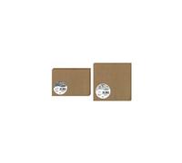 Clairefontaine 29022C - Paquet de 25 Cartes Doubles - Format Carré (16x16cm) - 210g/m² - Coloris Kraft - Invitation Evènements et Correspondance - Gamme Pollen - Papier Premium Lisse