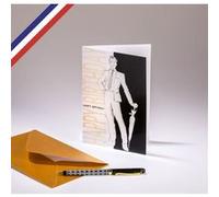 Carte double Very Chic créée et imprimée en France - Happy Birthday - Bel inconnu G
