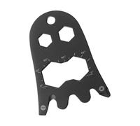 Carte d'outils multiples en forme fantôme élégante avec tournevis, décapsuleur, clé à molette, résistant à la corrosion, en acier inoxydable pour cadeau pour homme