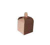 Carte Dozio - Boîte à cubes avec nœud et vague apparente, couleur havane, f. to mm 50 x 50 x 55 mm, 10 pièces par lot