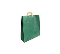 Carte Dozio - Shopper en Sealing couleur vert, poignée plate, f 45 + 15 x 49 cm, cf 25 pièces
