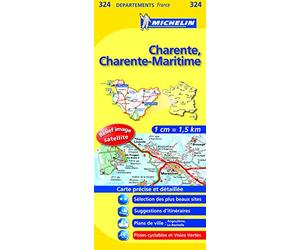 Carte DPARTEMENTS Charente, Charente-Maritime