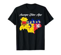 Carte Drapeau Auvergne-Rhône-Alpes, Région Française T-Shirt