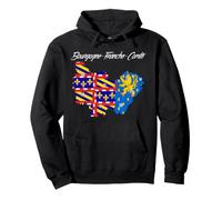 Carte Drapeau Bourgogne-Franche-Comté, Région Française Sweat à Capuche