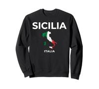 Carte Drapeau de l'Italie Sicilia, Patrimoine Italien, autochtone de la Sicile Sweatshirt