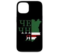 Carte drapeau Tchétchénie avec inscription « Chechnya » Coque pour iPhone 13