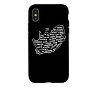 Carte drôle avec Argot de l'Afrique du Sud Coque pour iPhone X/XS