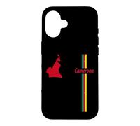 Carte du Cameroun - Drapeau du Cameroun - Motif Voyage Coque pour iPhone 16