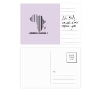 Carte du continent africain - Carte postale noire pour anniversaire de mariage