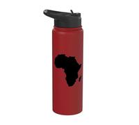 Carte du continent africain Stainless Steel Insulated Water Bottle