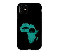 Carte du Continent de la Population Safari Africa Coque pour iPhone 11