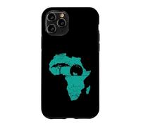 Carte du Continent de la Population Safari Africa Coque pour iPhone 11 Pro