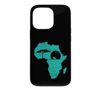 Carte du Continent de la Population Safari Africa Coque pour iPhone 13 Pro