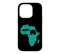 Carte du Continent de la Population Safari Africa Coque pour iPhone 14 Pro