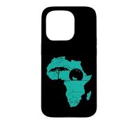 Carte du Continent de la Population Safari Africa Coque pour iPhone 15 Pro