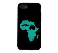 Carte du Continent de la Population Safari Africa Coque pour iPhone SE (2020) / 7/8