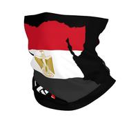 Carte du Drapeau De L'Égypte Unisexe Tour De Cou Coupe-Vent Écharpe Tube Multifonctionnel Bandeau pour Marche Golf Pêche Course À Pied
