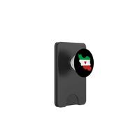 Carte du Drapeau de l'Iran Couleurs avec cœur PopSockets PopWallet pour MagSafe