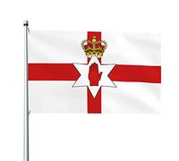 Carte Du Drapeau De L'Irlande Du Nord Colorée Bannière Durable Garden Flag Décoration Pour Pelouse Porche Extérieure 90X150Cm