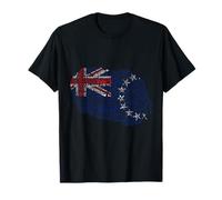 Carte du drapeau des îles Cook dans les langues du monde T-Shirt