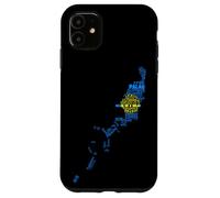 Carte du Drapeau des Palaos dans Les Langues du Monde Coque pour iPhone 11