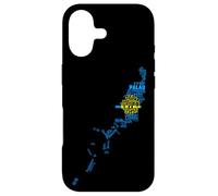 Carte du Drapeau des Palaos dans Les Langues du Monde Coque pour iPhone 17