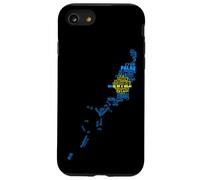 Carte du Drapeau des Palaos dans Les Langues du Monde Coque pour iPhone SE (2020) / 7/8